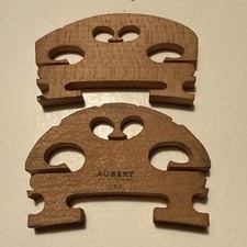 2 VINTAGE AUBERT VIOLIN BRIDGES USA NOS