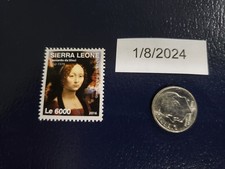 Leonardo da Vinci Inventor Painter Ginevra de Benci 2016 Sierra Leone Stamp