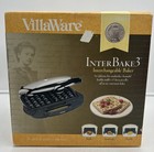 VillaWare InterBake3 Multi Baker, 2 Square Waffles, Sandwiches, Pizzelles, GREAT