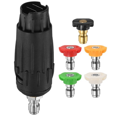 #ad #ad 6 Pack Adjustable Pressure Washer Tips Mult Angles Nozzle 2.5GPM Multicolor $28.23