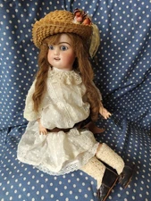 RABERY  DELPHIEU _Porcelaine 45 cm_Yeux fixe_No Jumeau,steiner,Bru