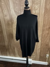 Tory Burch Women’s Black Sweater Dress Size XS Flawed See Pictures
