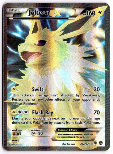 Jolteon EX 28a/83 XY Generations Alternate Art Promo Holo Pokemon Card - NM