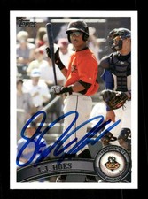 2011 Topps Pro Debut 239 L.J. Hoes Frederick Keys signed auto autograph  BXCP55