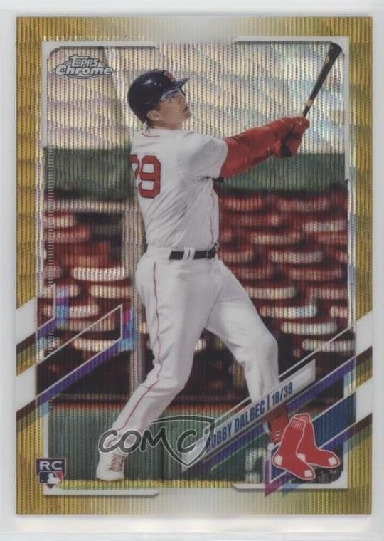 2021 Topps Chrome Gold Wave Refractor 32/50 Bobby Dalbec #151 8t7