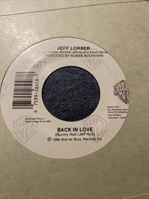 jeff  lorber warner bros 45rpm single Back In The Saddle .0050