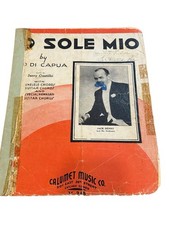 O Sole Mio Sheet Music Enrico Caruso Italian Classic VTG Calumet Rare