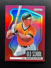 2022 Panini Prizm Mark McGwire Old School Red Prizm #OS-7 Oakland Athletics