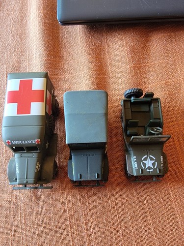🪖 Lot of 3 Vintage Military Jeeps – Corgi Assorted Die-Cast Vehicles (10) GB62 - Picture 6 of 7