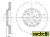 2X Bremsscheibe Metelli 23-0829C 2 Bremsscheiben FüR Renault