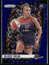 2024 Panini Prizm WNBA #48 Celeste Taylor Blue Velocity Prizms