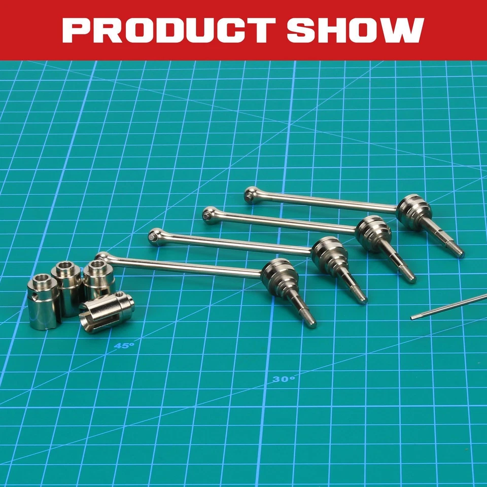 Eje de transmisión CVD delantero trasero de acero #45 para piezas de actualización Traxxas Slash 4X4 1/10 Foto 4 de 4