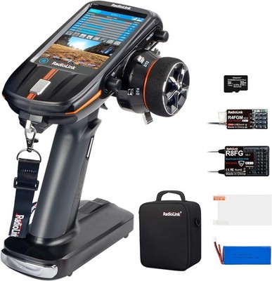 Radiolink RC8X 8 Channels 2.4G RC Transmitter and R8FG&R4FGM V2.1 Gyro Receiver,