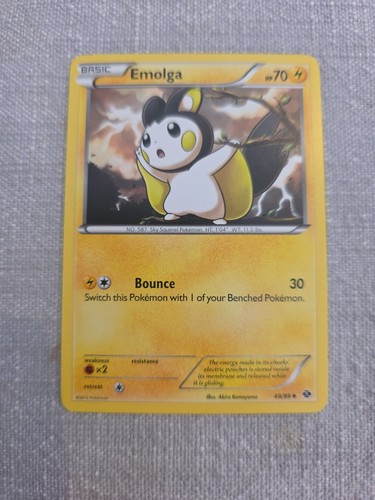 Pokemon Emolga BW Black and White BW82 Promo Card 49/99 Near Mint NM