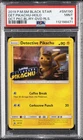 2019 POKEMON SM BLACK STAR PROMO #SM190 DETECTIVE PIKACHU-HOLO PSA 9