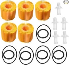 Oil Filter Kit 5Pcs Replacement for Avalon Camry Sienna ES350 RAV4