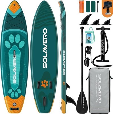 10'6'' Inflatable Stand Up Paddle Board with Accessorie, Blow Up SUP Paddle Board