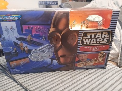 Galoob Micro Machines Star Wars C-3PO Cantina Transforming Action Set (1994) Neu