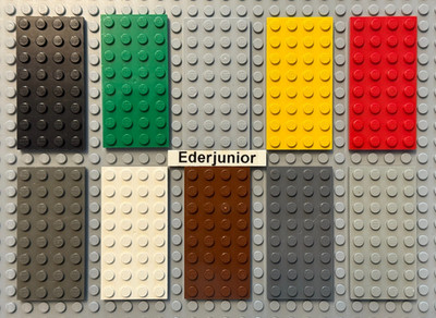 Lego Basic Platte Brick Plate 3035 4x8 verschiedene Farben jeweils 2 Stück