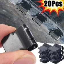 20x U Shaped Clip Car Mudguard Fixing Nuts Fender Buckle Car Fastener Clip Black