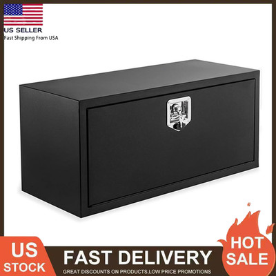 24/30/36'' Underbody Truck Box Steel Storage Tool Box Tool Chest Organizer Lock