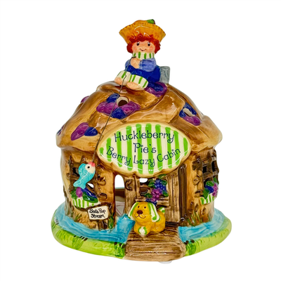 未使用　BlueSky キャンドルハウス 陶器 クリスマス　陶器 Blue Sky Clayworks Strawberry Shortcake Huckleberry Pie Cabin