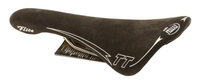 Selle Italia Flite TTサドル ブラック　チタンレール Selle Italia Flite TT Saddle Titanium Rails Suede Leather Black