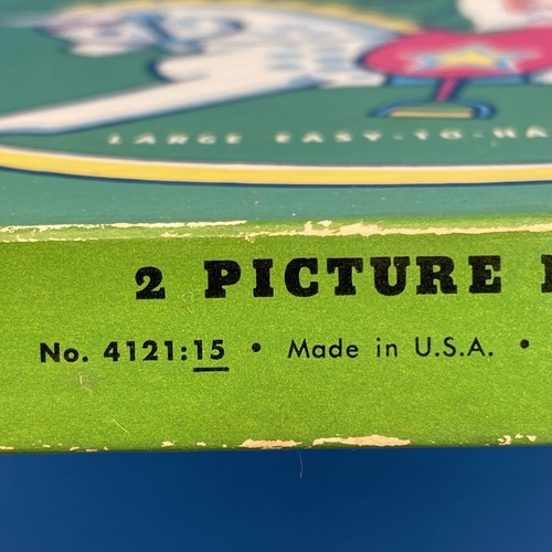 Vintage Whitman 2 Inlaid Puzzles for Little Folks 7" in original box No. 4121:15 - Picture 5 of 15
