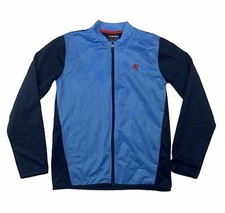AND1 Blue Full Zip Track Jacket Long Sleeve 100% Polyester Boys Size XL 14/16
