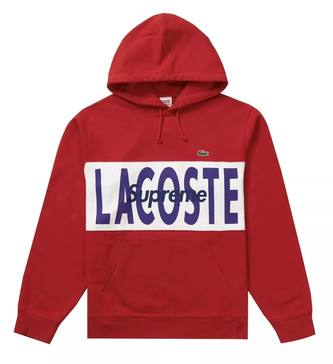 XL Supreme LACOSTE  Hooded Sweatshirt