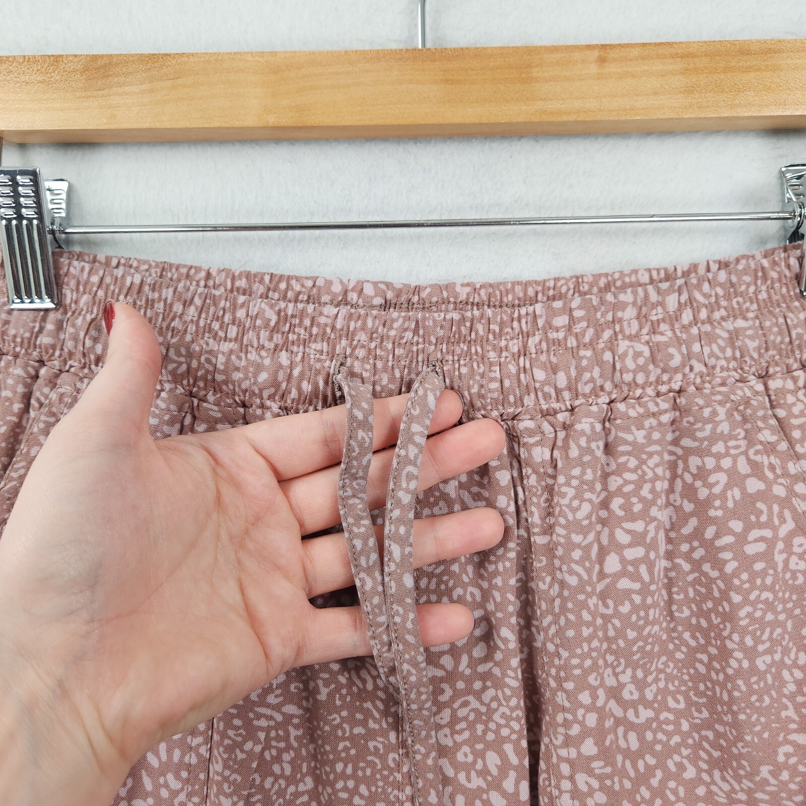 Thread Supply Pants Small Pink Leopard Print Jogg… - image 3