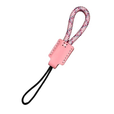 Stylish Leather Keychain with Metal Rings Key Accessory for Professionals