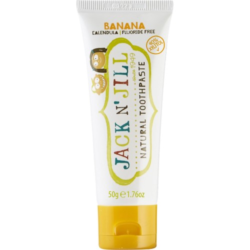 Jack N' Jill Natürliche Kinderzahnpasta Banane, fluoridfreie Zahncreme, 50 g