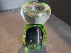 Murano Style Glass Candleholder, green and blue — photo 7
