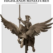 Sunland Empire - General on Pegasus – Highlands Miniatures – 28mm
