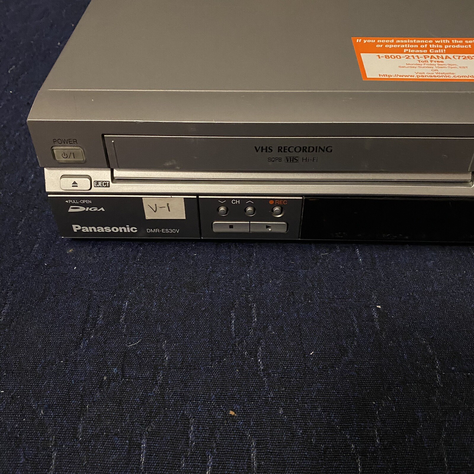 Panasonic DMRES30V DVD/VCR Combo Recorder Convert VHS to DVD (No