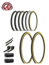 ALTALINE BICYCLE TIRES 26 x 1-3/8 BLACK, WHITEWALL, OR GUMWALL 8pc SET. ISO 590