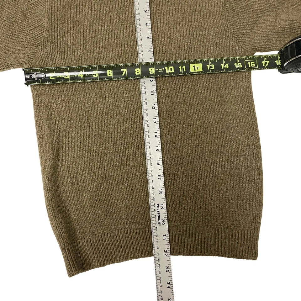 Suéter De Colección Años 50 60 McGregor The BIG BEAT Hombres MoD Oliva SHETLAND Lana Tejido 38 Pequeño Foto 4 de 4