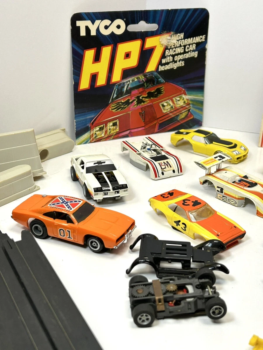Tyco HP7 HO Slot Cars With Track Toy Cars 1970s LOT Awesome