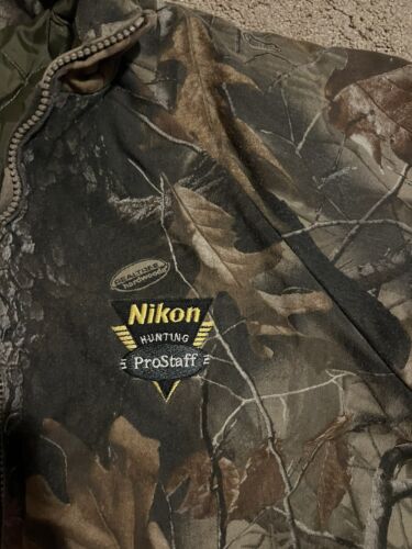 Nikon Hunting ProStaff Real Tree Full Zip Quilt Lined Jacket Men’s M Camo - Picture 3 of 3