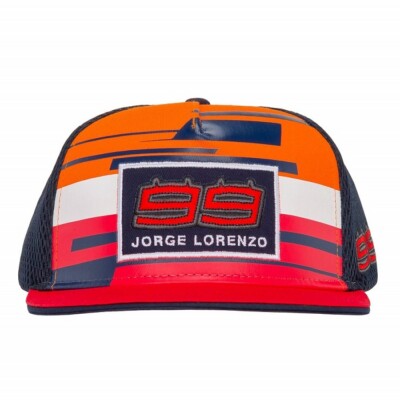 Jorge Lorenzo Flat Brim Snapback Cap 