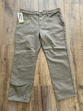 Weatherproof Vintage Men  s Fleece Lined Pants Size 38x30 NWT Olive