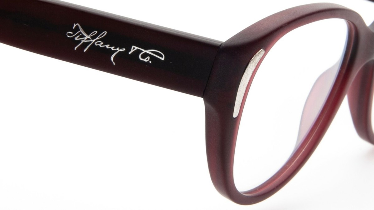 Tiffany & Co. Women\'s Glasses TF 2086 G (8174) Pink-Brown Frames 52-17-140 NEW TIFFANY & Co. TF 2086-G 8174 MATTE BURGUNDY EYEGLASSES  main image 4
