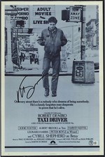 MARTIN SCORSESE SIGNED AUTOGRAPH TAXI DRIVER 12X18 PHOTO MINI POSTER BAS BECKETT