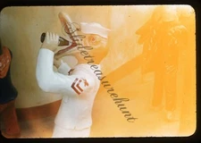 Hong Kong Tiger Balm Garden Weird Sailor Statue 35mm Slide 1950s Kodachrome