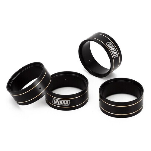 Anillo de bloqueo interno de latón INJORA revestimiento negro para llanta de rueda AX24 SCX24 1,0" - Imagen 6 de 8