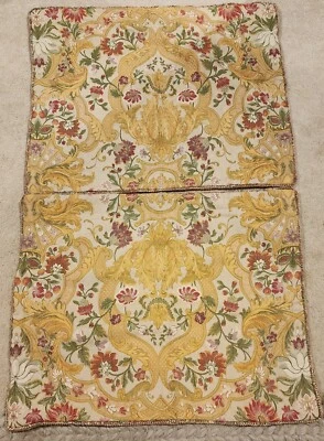 Floral Embroidered Pillow Case, Boho, Cottage Core - Image 1 of 2
