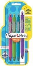 Bolígrafo mediano Sanford 1945906 Paper Mate Comfortmate, paquete de 4, surtido