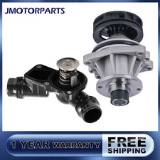 Water Pump For BMW 320i 323i 328i 330i 528i 530i X3 X5 Z4 AW9261 w/ Thermostat