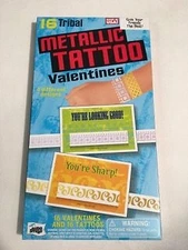 Tribal Tattoo Valentines Day Cards (16 Valentines with Tattoos, 4 Different